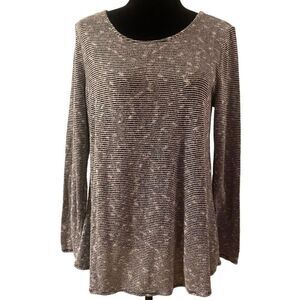 ‎Gap Long Sleeve Black and White Striped Top